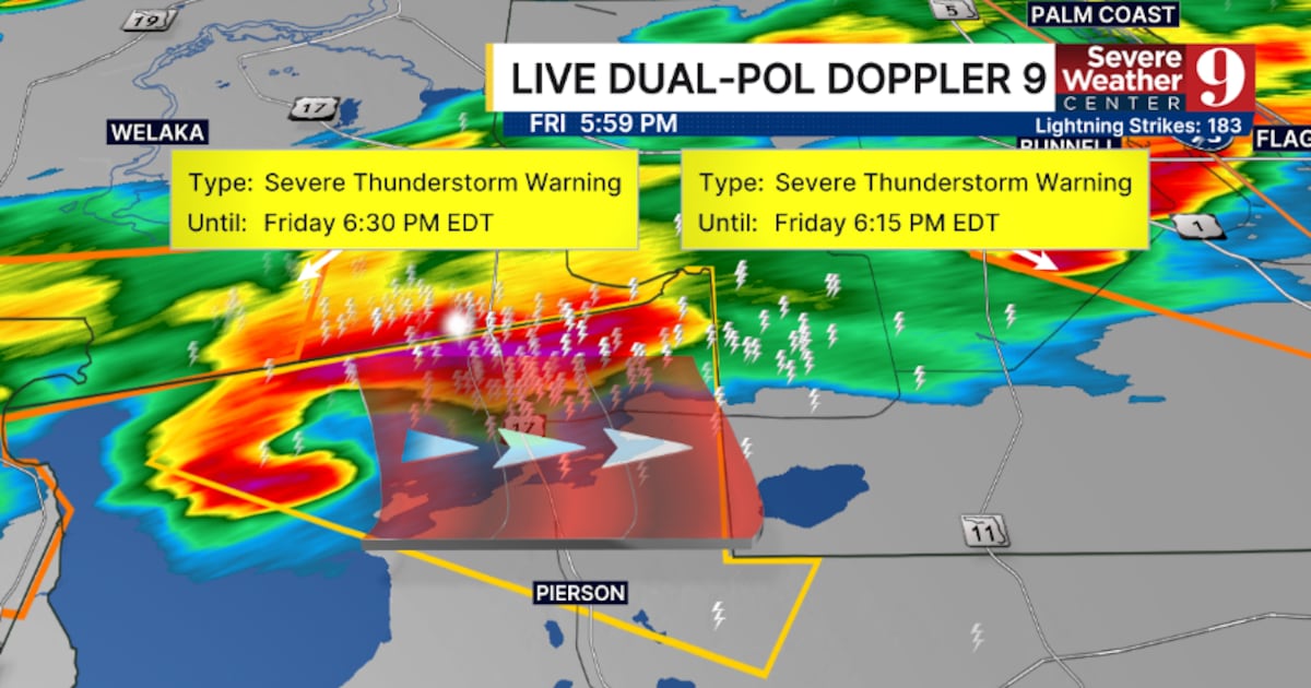 Marion County Under T-Storm Warning Until 6:30 PM
