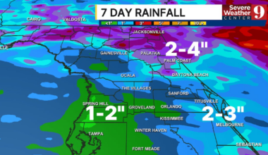 Central Florida Weather Forecast: Rain, Storms, and Rising Rainfall Totals