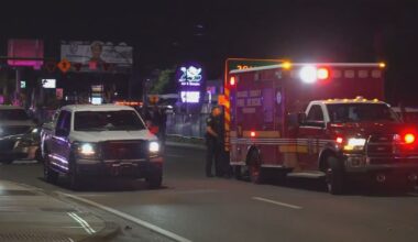 Crime scene at Le Palace nightclub in Orange County