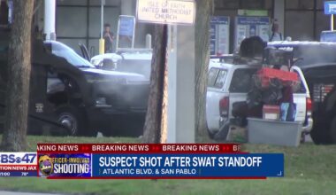 JSO reports officer-involved shooting after armed man barricaded himself behind a Walmart