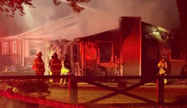 Two dogs are dead after a house fire in Miami County early Friday