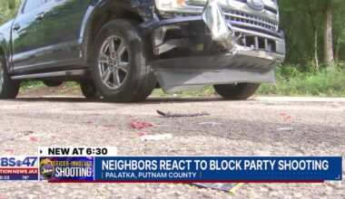 Block party turns chaotic after truck drives through crowd in Palatka  – Action News Jax