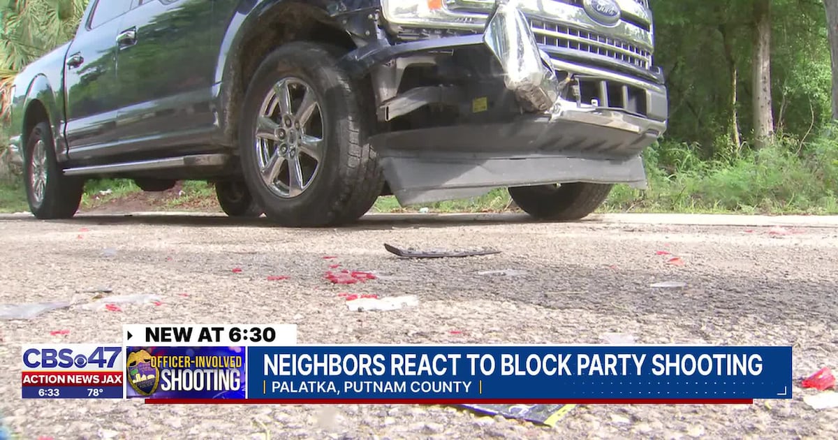 Block party turns chaotic after truck drives through crowd in Palatka  – Action News Jax
