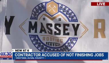 Jacksonville homeowners say Massey Contracting took thousands, then disappeared – 104.5 WOKV