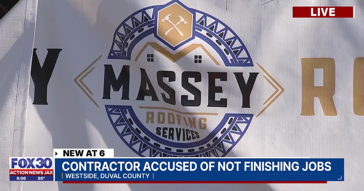 Jacksonville homeowners say Massey Contracting took thousands, then disappeared – 104.5 WOKV
