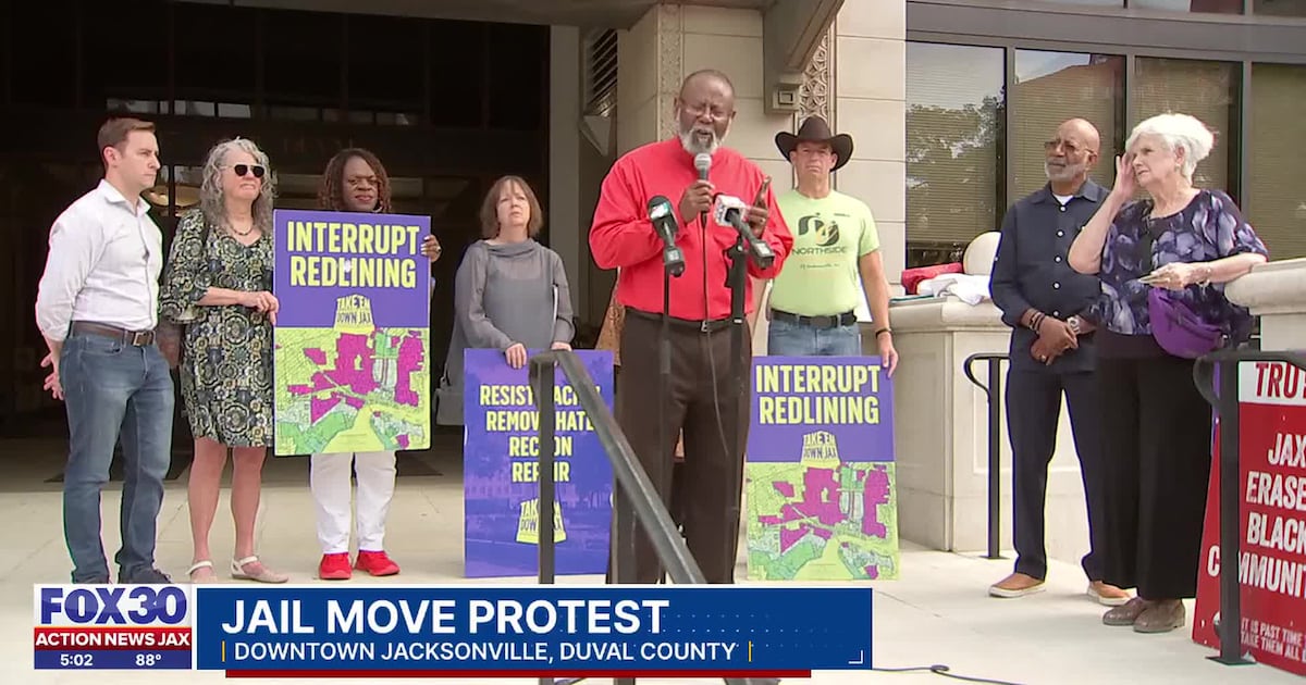 Activists demand that red-lined areas be off-limits for new jail site – Action News Jax