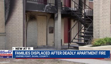 Mother with three kids left without a home after a fire tears through apartment complex