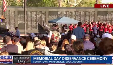 Jacksonville adds 4 names to Veterans Memorial Wall on Memorial Day – Action News Jax