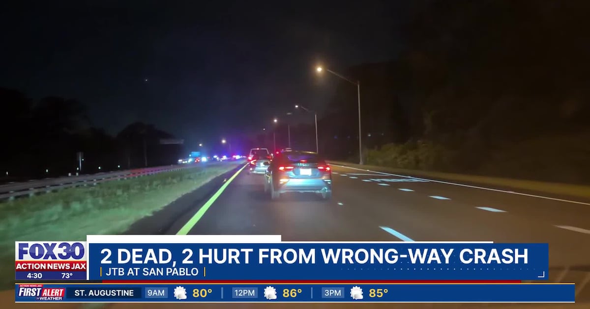 Two killed in wrong-way crash in Jacksonville on JTB – Action News Jax