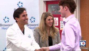 Brain injury survivor celebrates with Broward Health Medical Center surgeons