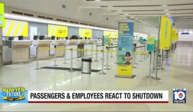 Spirit cancellations leave counters empty, travelers scramble for new flights