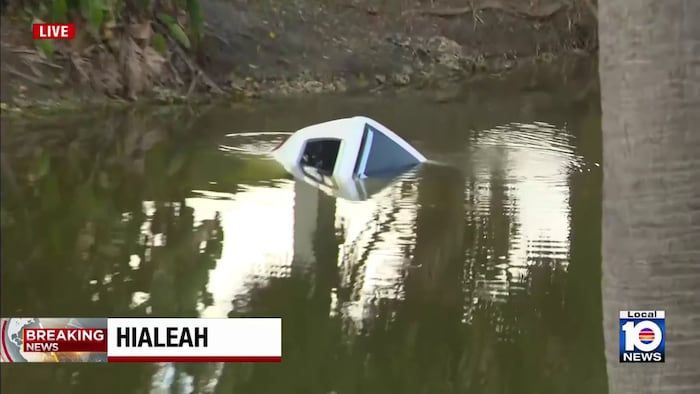 Hialeah residents express concern after vehicle found submerged in canal
