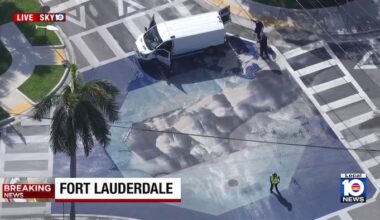 Water main break shuts down major Fort Lauderdale intersection