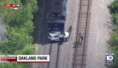 1 dead after Tri-Rail train collides with SUV in Oakland Park