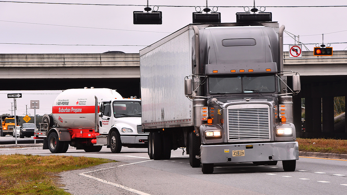 Traffic moves along Interstate 95 in Brevard County, Florida