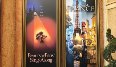 Palais du Cinema is home to both Impressions de France&nbsp;and the&nbsp;Beauty and the Beast Sing-Along. It appears the hours are still the same as they were before the refurbishment as well. Impressions de France&nbsp;is available from 9 to 9:30 a.m. and then again from 7 p.m. to 8:45 p.m., whereas the Beauty and the Beast Sing-Along plays from 10 a.m. to 6:30 p.m.