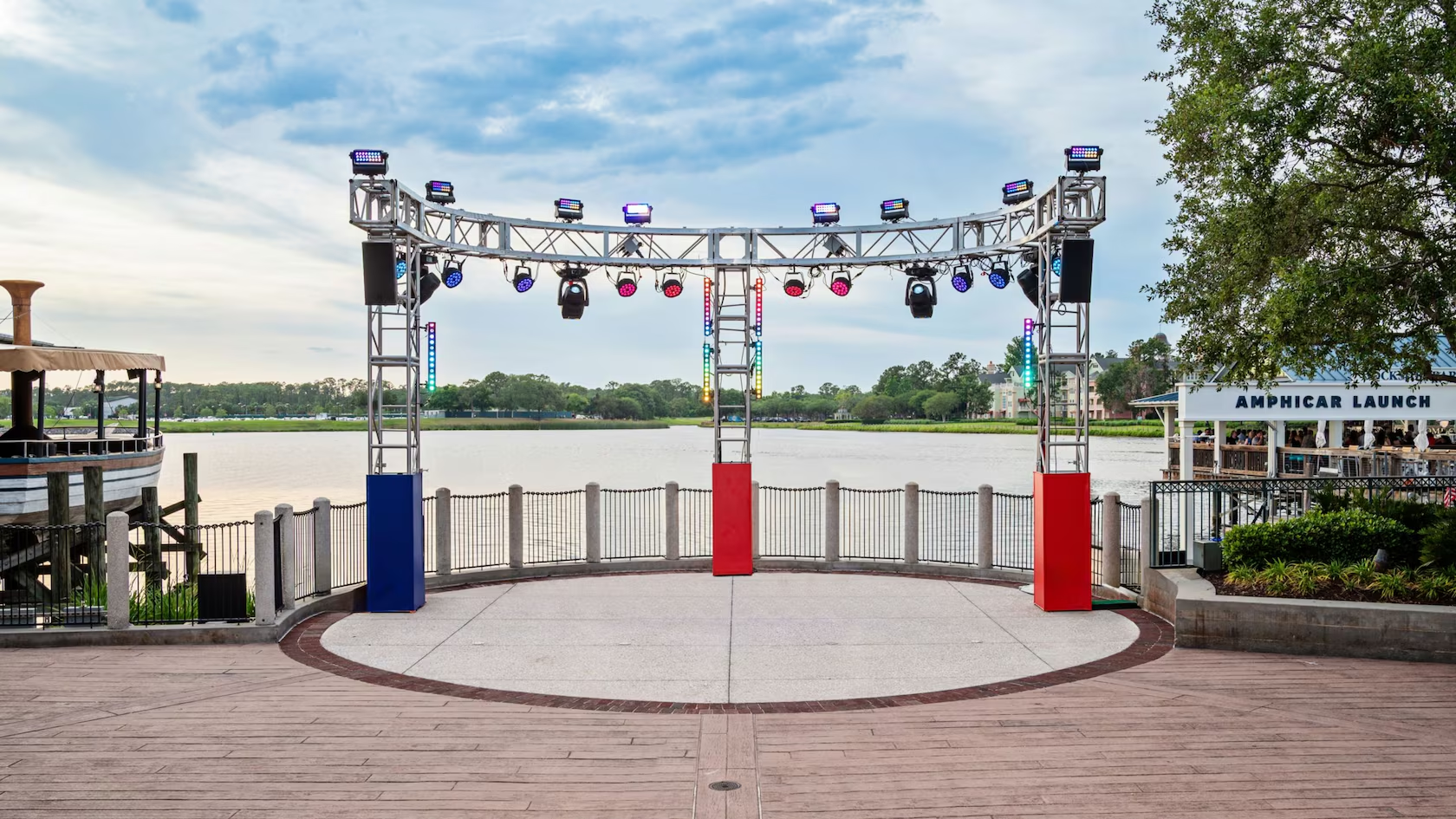 Performance area in Waterview Park at Disney Springs in Walt Disney World
