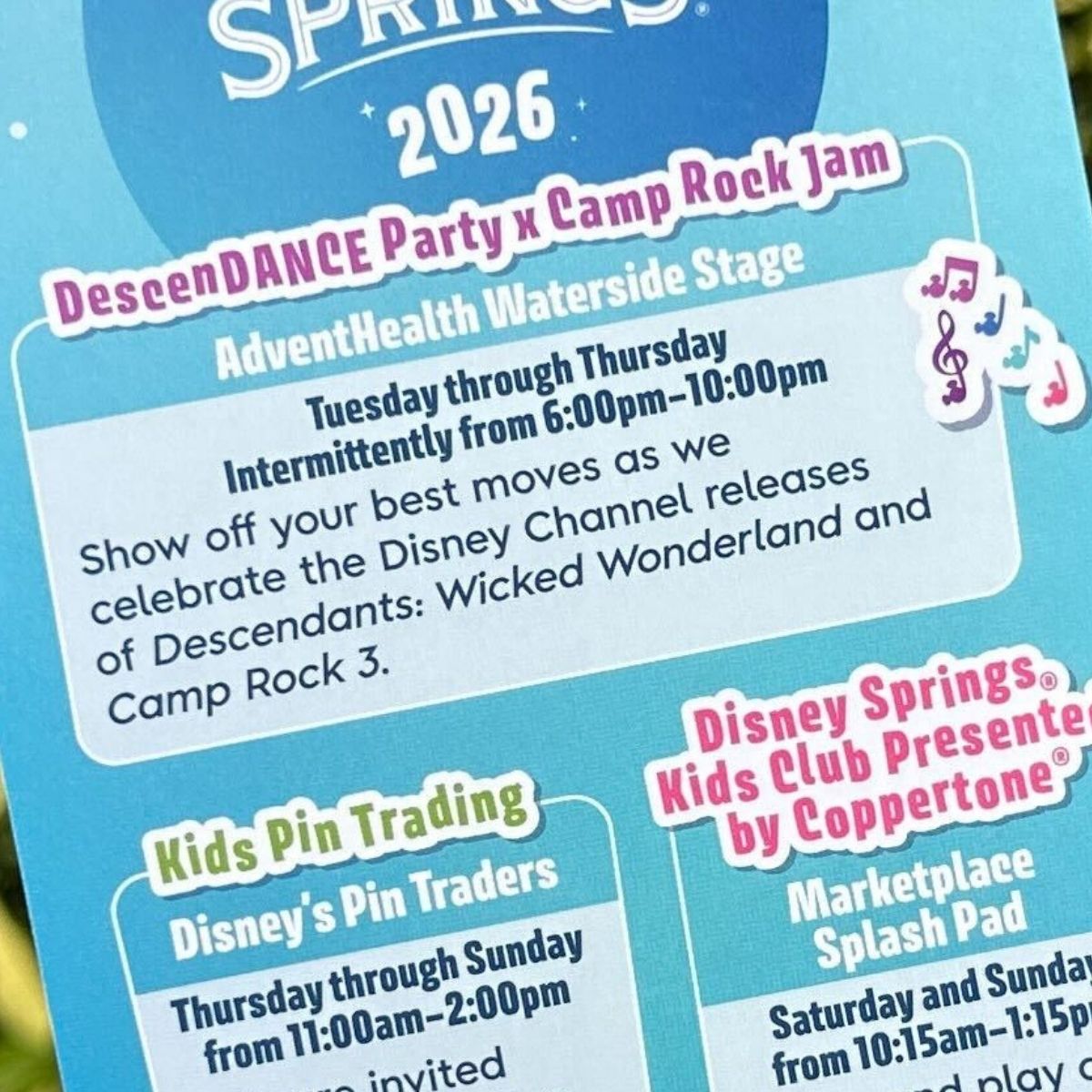 Disney Springs debuts guide maps for 2026 Cool Kids Summer
