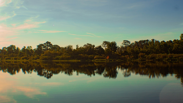 The morning sunrise over Lake Manatee
