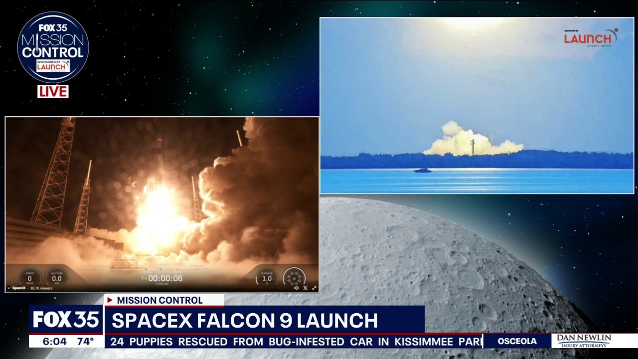 SpaceX Falcon 9 rocket launch from Florida's Space Coast