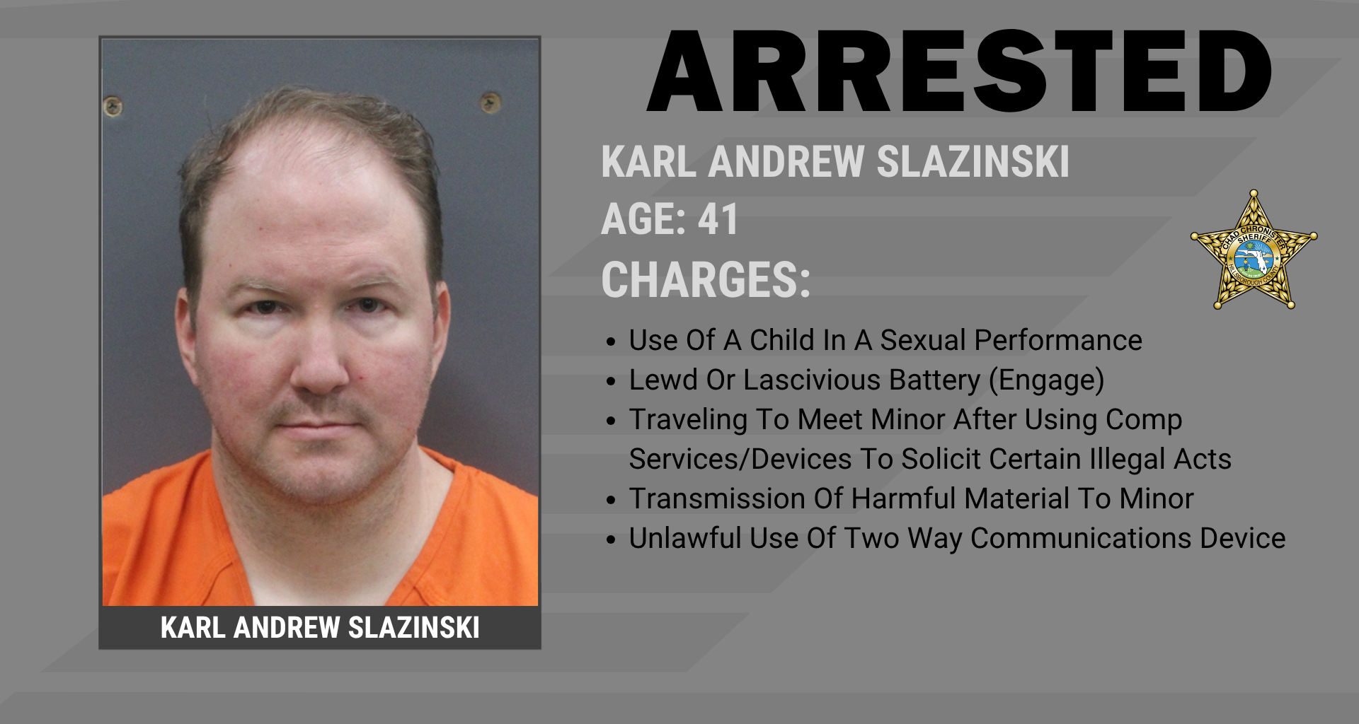 Man Arrested For Lewd Or Lascivious Battery