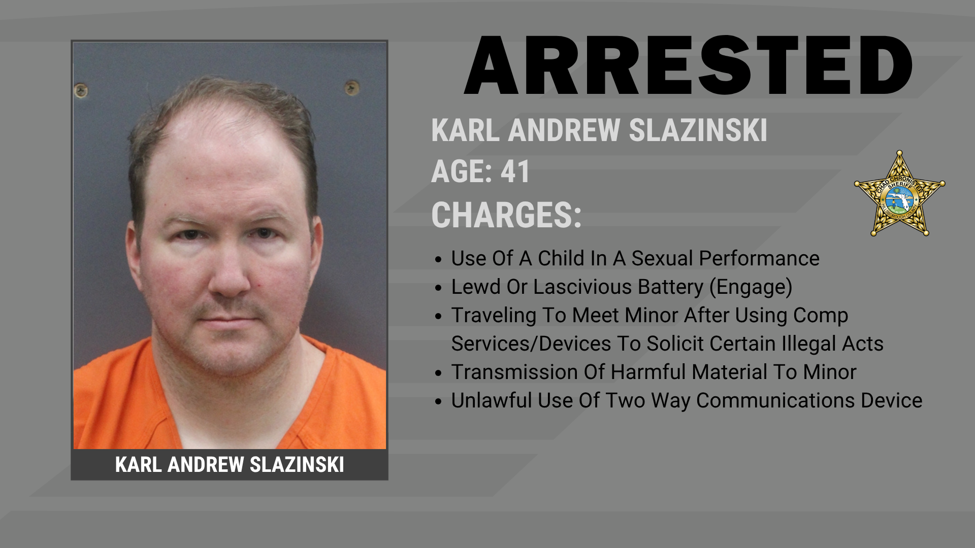 Man Arrested For Lewd Or Lascivious Battery