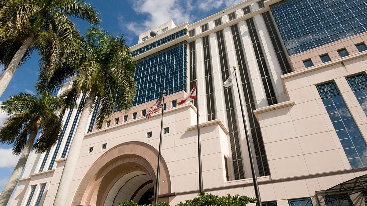 Exterior view of the courthouse in West Palm Beach, Florida