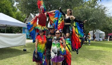 People celebrating at the Kissimmee PrideFest event. (Spectrum News)