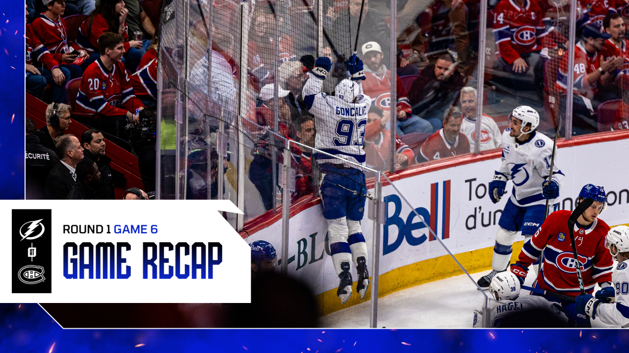 Game 6 Recap: Lightning 1, Canadiens 0 - OT