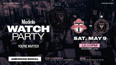 Season Ticket Members Invited! Inter Miami CF to Host Exclusive Modelo Watch Party for May 9 Match