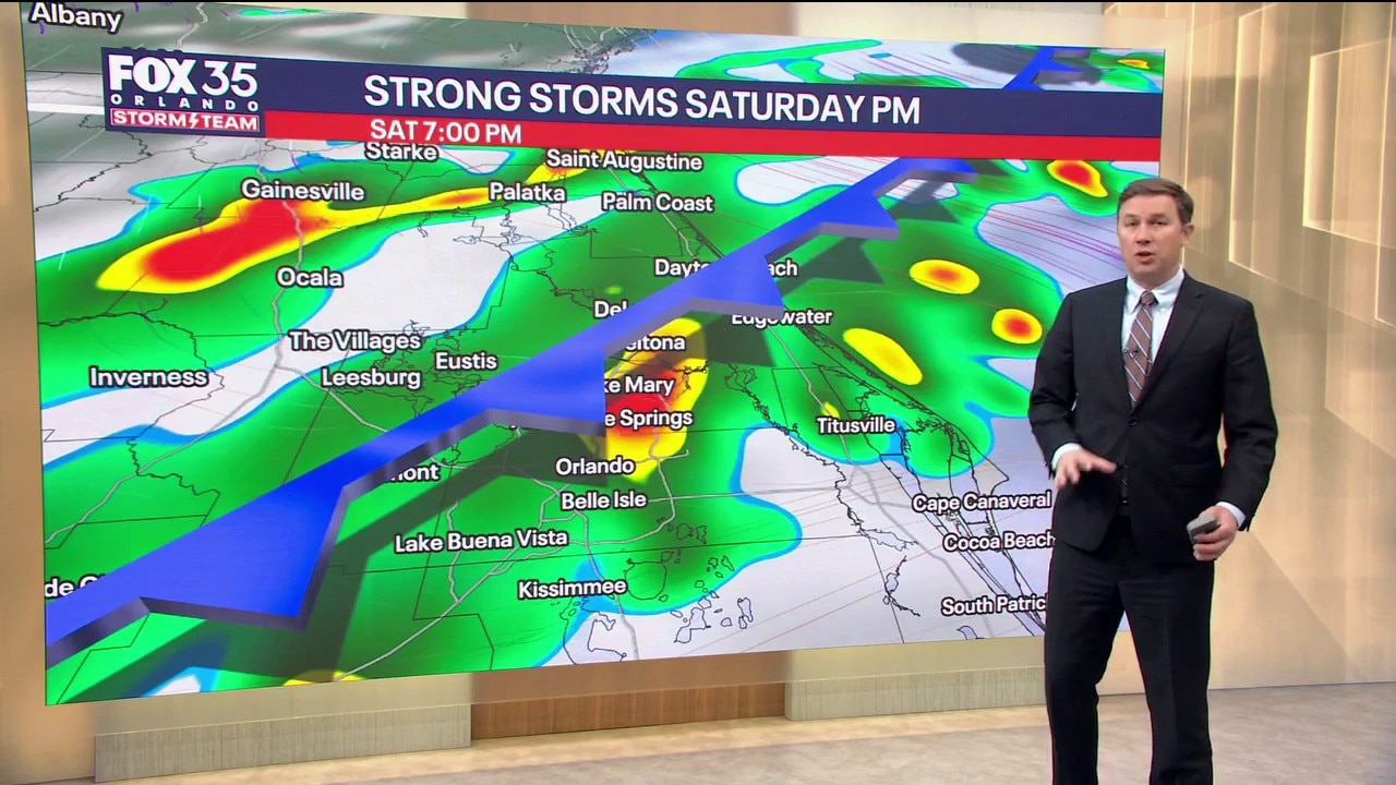 Orlando AM Weather Forecast: Showers and storms arrive Saturday