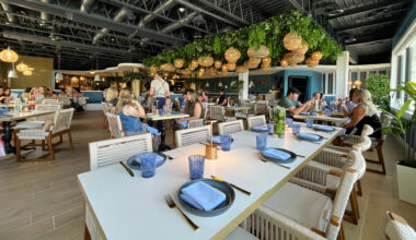 The interior of a restaurant