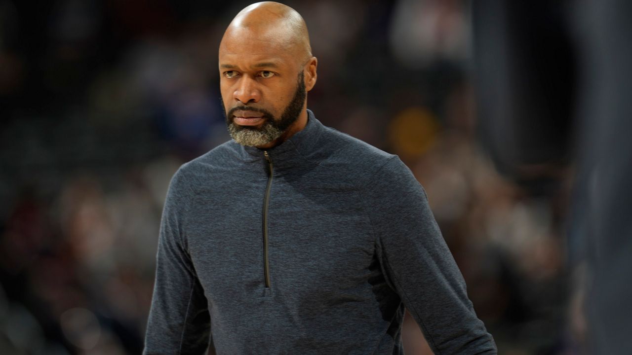 Former Magic coach Jamahl Mosley has been hired as the New Orleans Pelicans' head coach. (AP Photo/David Zalubowski)