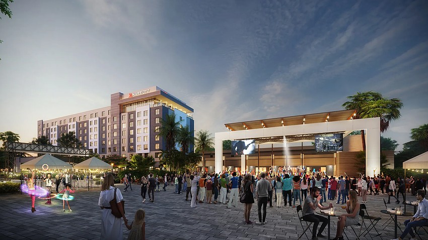 Retail space is being developed near the Palmetto Marriott & Spa at 600 US 41 in Palmetto.