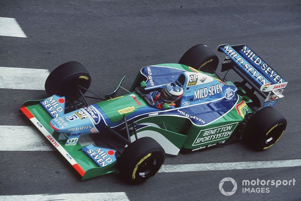 Michael Schumacher claimed his first three pole positions in succession in 1994