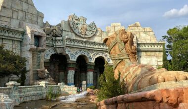 Location of the now-closed Poseidon's Fury in the Lost Continent at Universal Islands of Adventure. (Spectrum News/Ashley Carter)