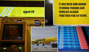 Spirit Airlines says it’s going out of business ending operations immediately