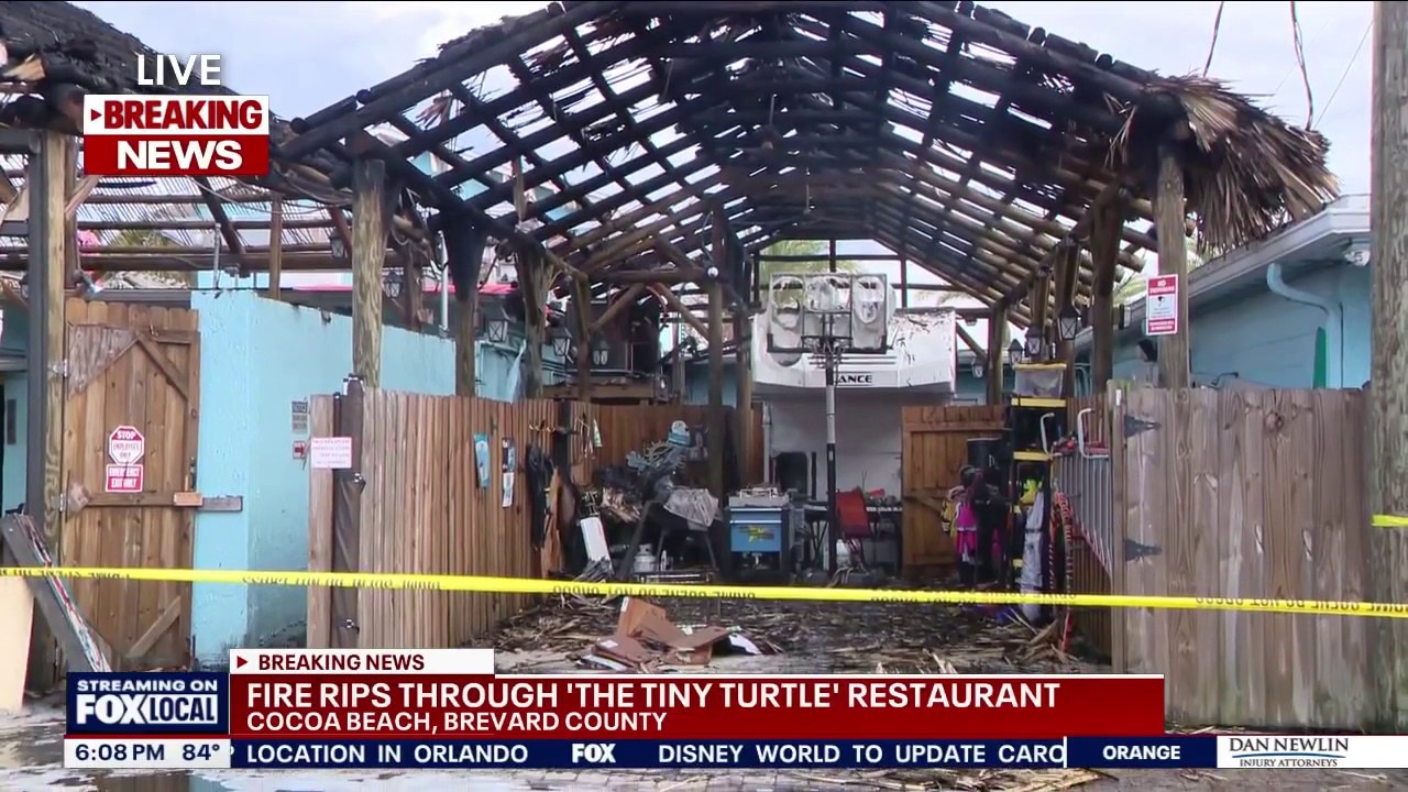 Fire damages Cocoa Beach's 'Tiny Turtle' restaurant