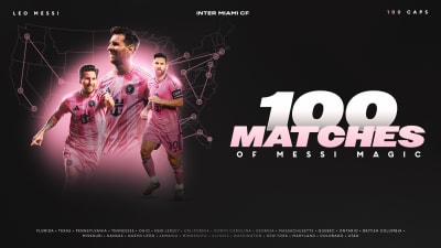 Leo Messi Reaches 100 Appearances for Inter Miami CF