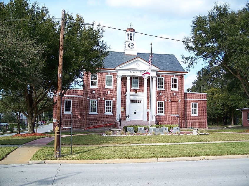 Town hall in Orange City, Florida.