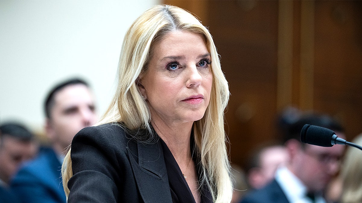 Attorney General Pam Bondi testifies during a House Judiciary Committee hearing in the Rayburn House Office Building