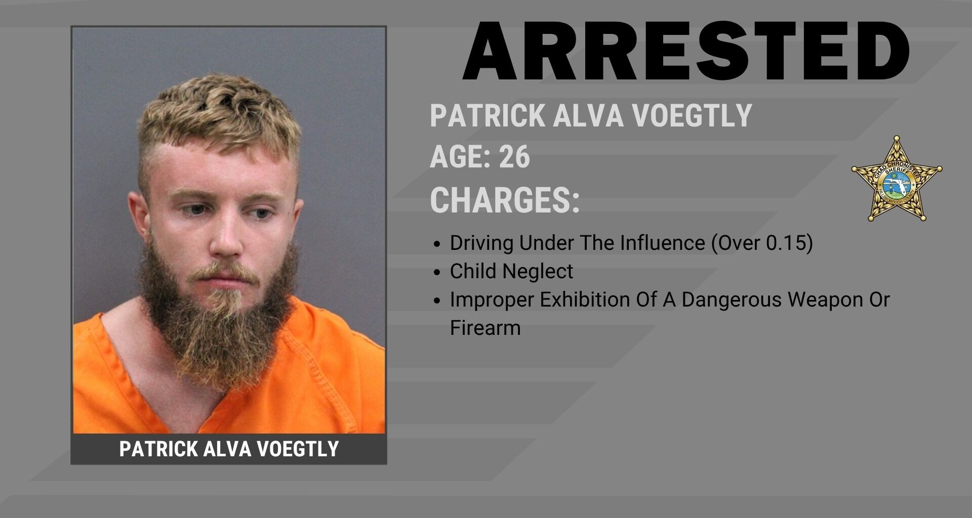 Wimauma Father Arrested for DUI With 5-Year-Old in Backseat