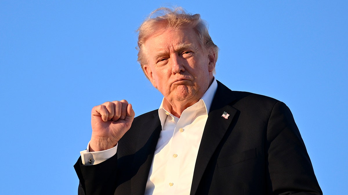 President Donald Trump disembarking from Air Force One at Joint Base Andrews