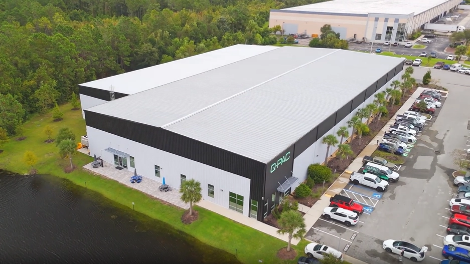 Aerial view of Q-PAC, one type of business where St. Johns County is seeing growth.