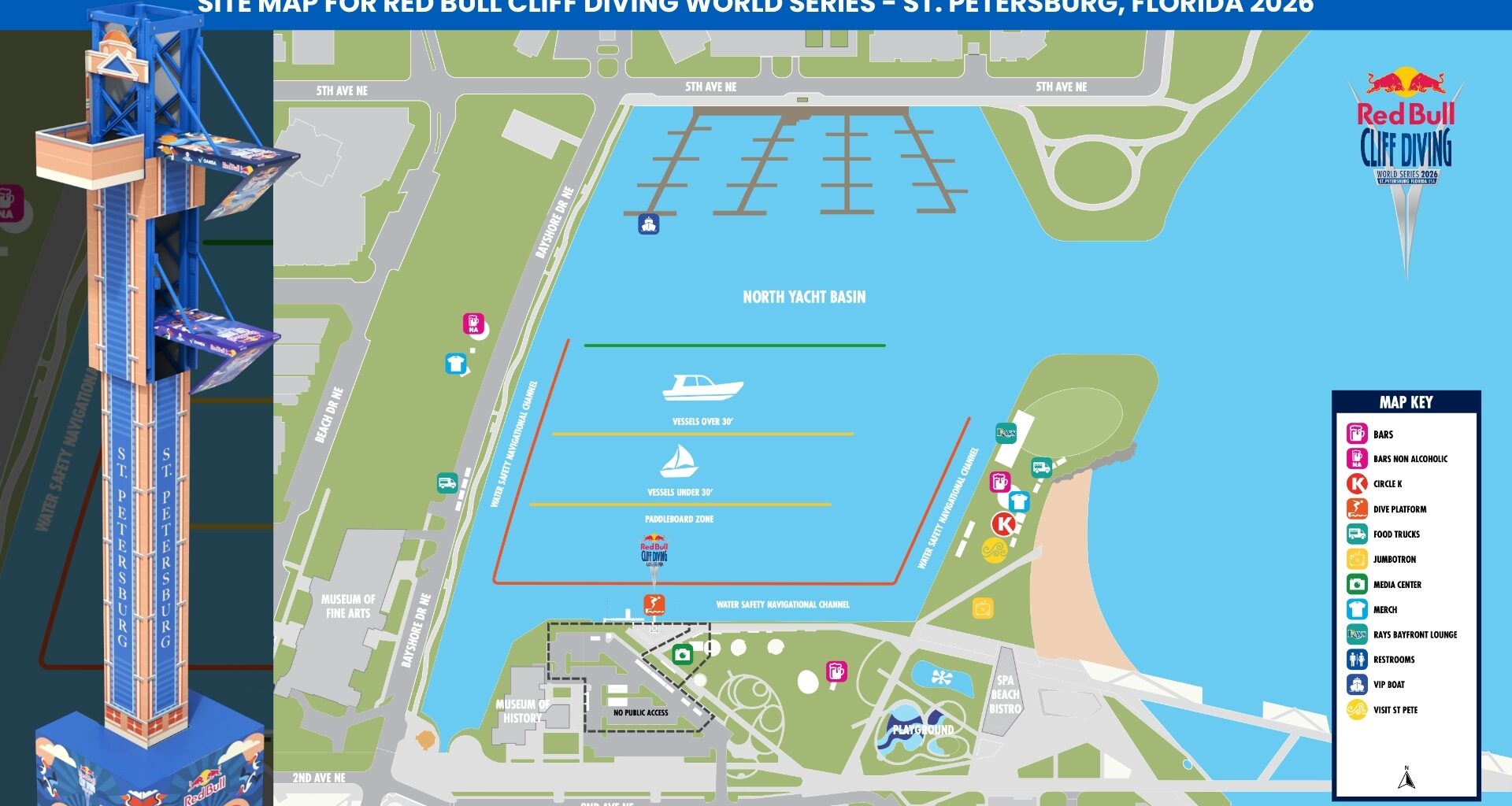 How and where to watch Red Bull Cliff Diving World Series, plus first look at event map and diving tower