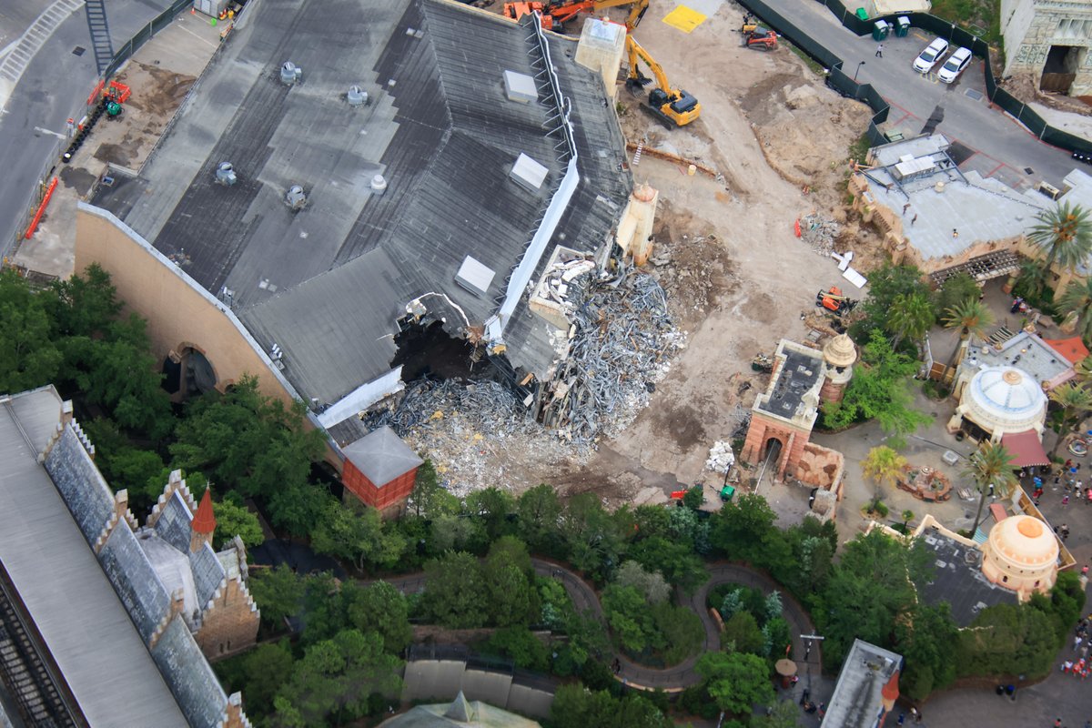 Sinbad Theater Demolition Underway in The Lost Continent at Universal Studios Florida