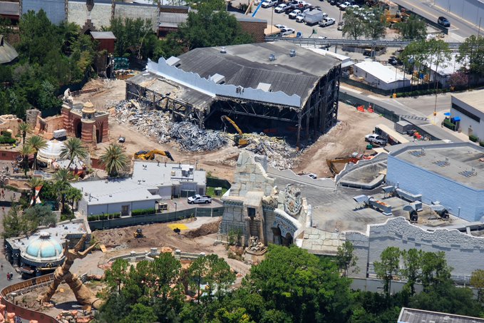 Sinbad Theater Almost Completely Demolished in The Lost Continent at Universal Studios Florida