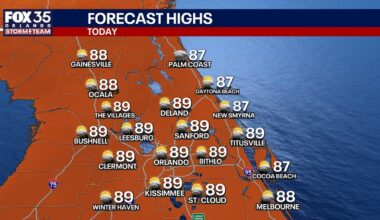 Orlando weather: Scattered storms, rainy stretch ahead before drier days arrive