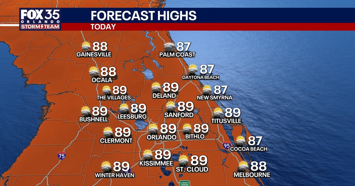 Orlando weather: Scattered storms, rainy stretch ahead before drier days arrive