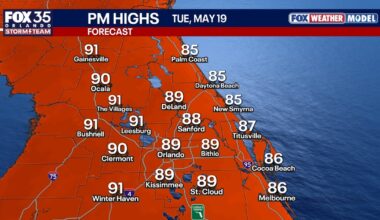 Orlando weather: Hot and humid with highs near 90 in Central Florida